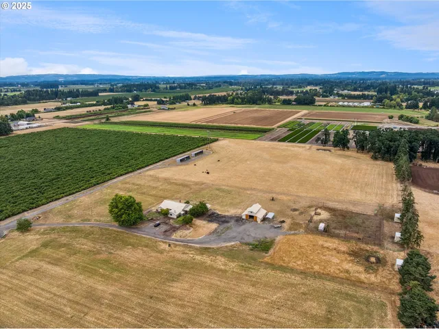a view of a lake with a big yard