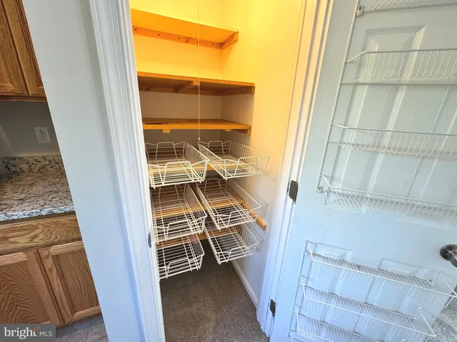 a view of a storage and utility room