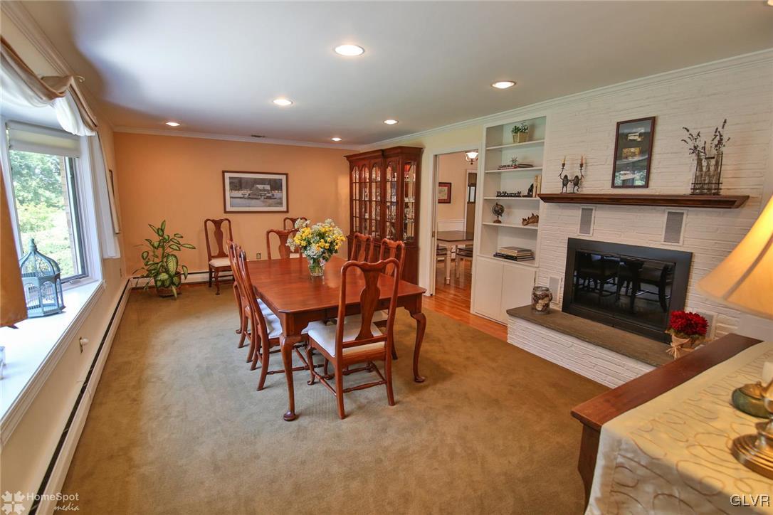 2901 Strohl Road Allentown, PA 18104 - Photo 8 of 39 Formal Dining Room with Wood Burning Fireplace and
