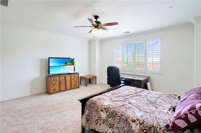 a aerial view of a town with big house