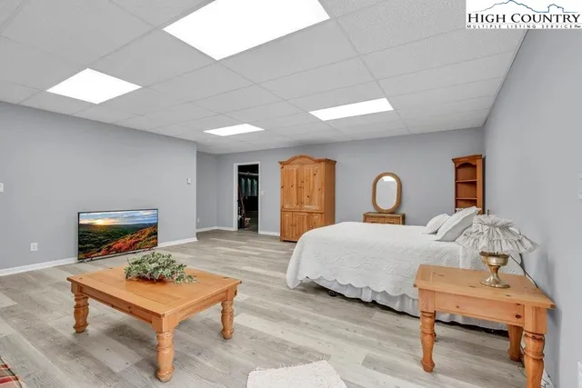 a view of backyard with seating space