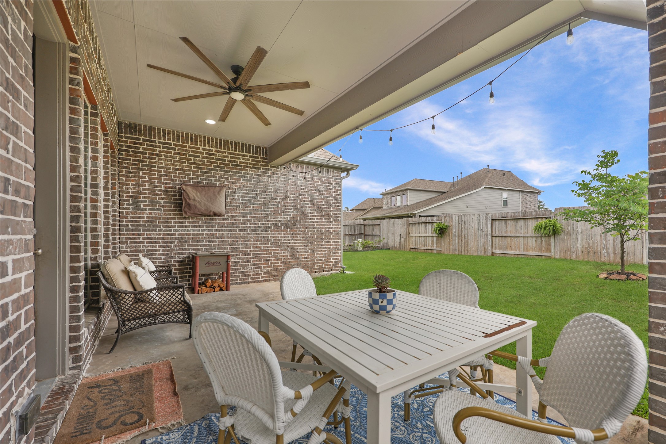 28169 Knight Peak Drive Spring, TX 77386 - Photo 26 of 33 a view of a patio in a backyard