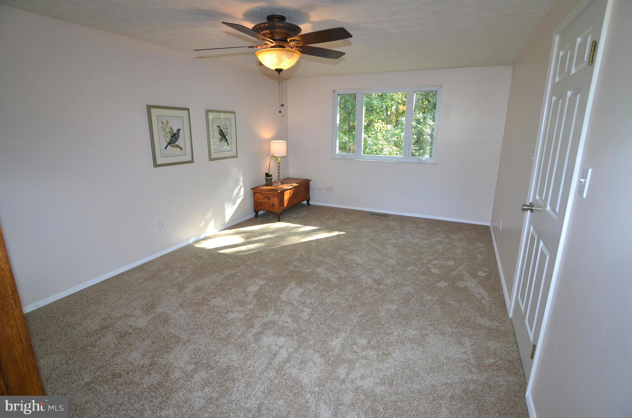 1503 Strider Court Hanover, MD 21076 - Photo 14 of 30 an empty room with windows and a chandelier fan