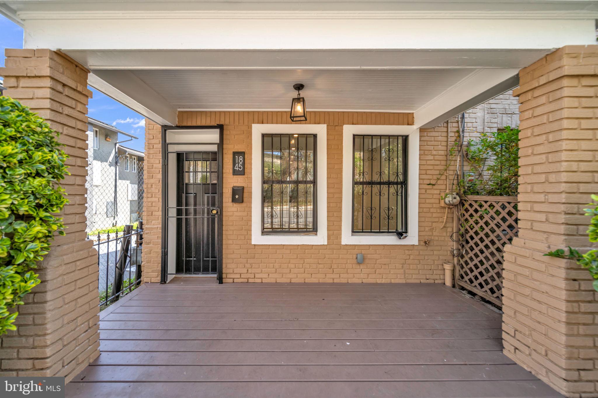 1845 Corcoran Street Northeast Washington, DC 20002 - Photo 2 of 33 Charming entryway with inviting porch.