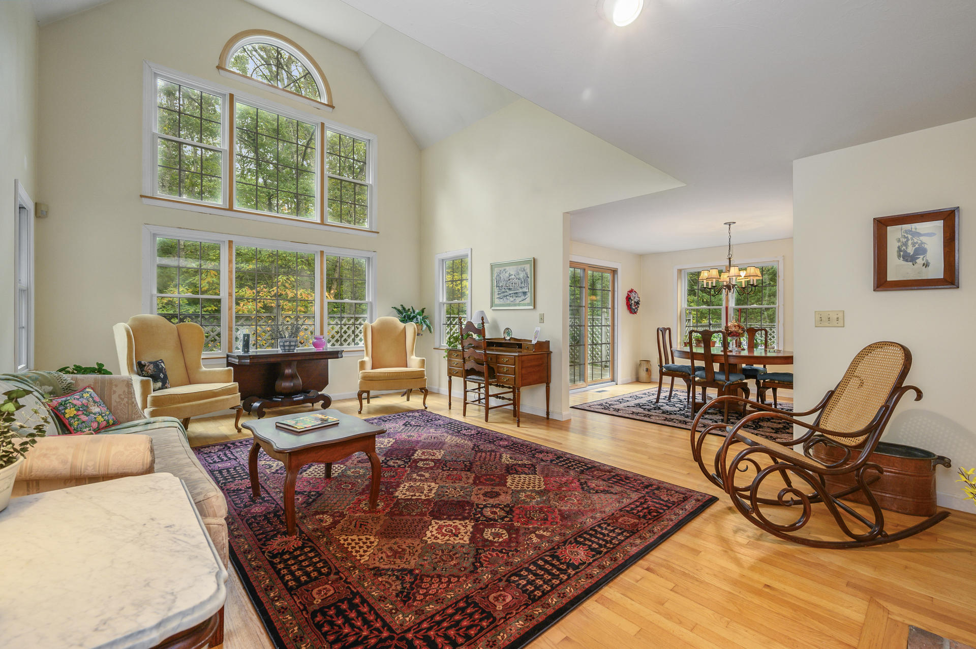 49 Hane Road Marstons Mills, MA 02648 - Photo 4 of 20 a living room with furniture a rug and a large window