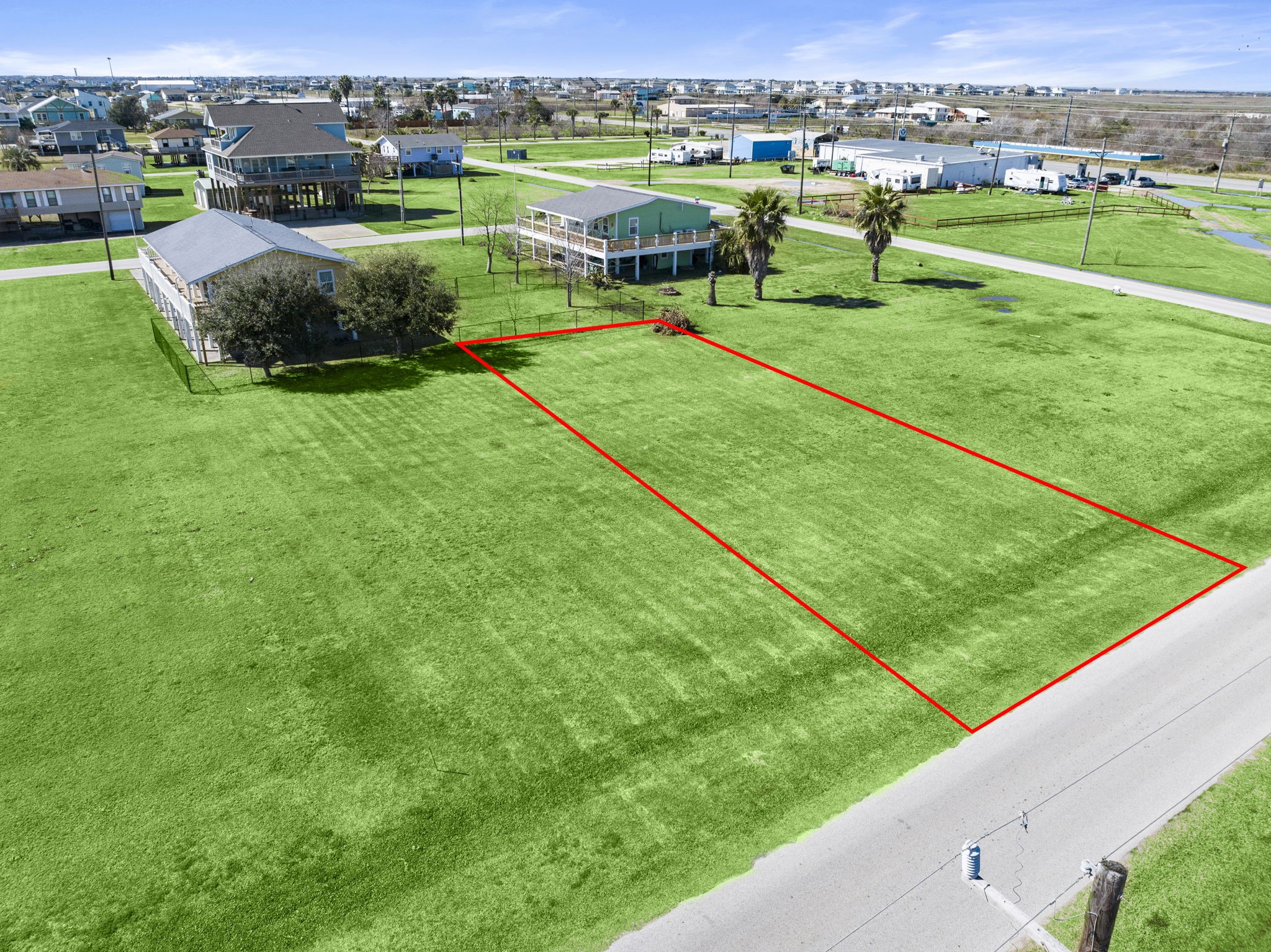 979 Wommack Crystal Beach, TX 77650 - Photo 11 of 16 an aerial view of baseball ground