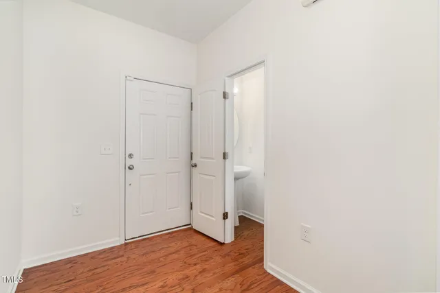 a view of front door of house