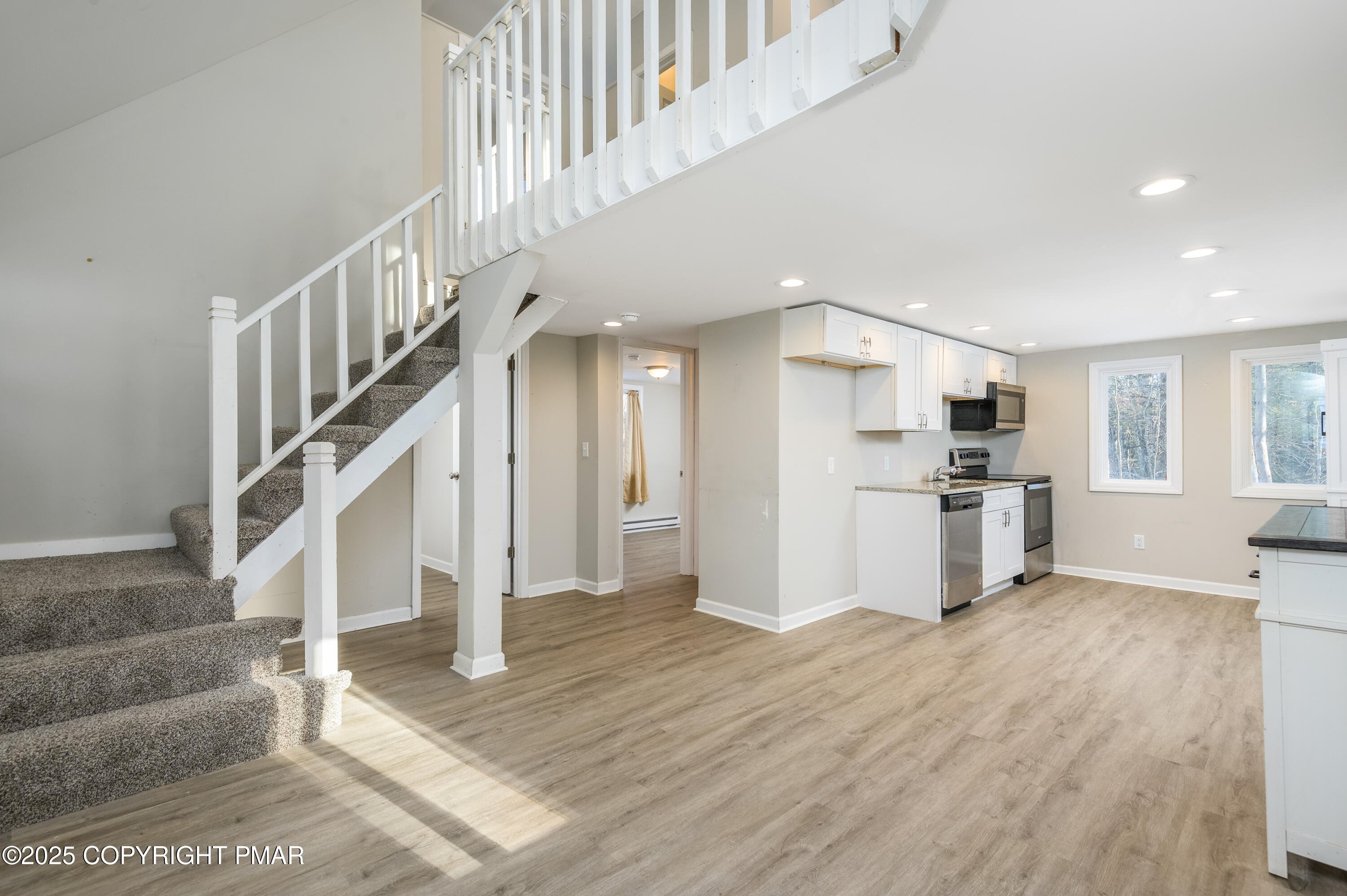 6151 Kansa Road East Stroudsburg, PA 18302 - Photo 13 of 26 a view of kitchen with cabinets and wooden floor