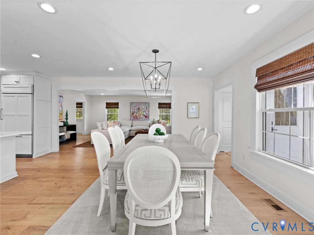 200 North Ridge Road Henrico, VA 23229 - Photo 21 of 85 a view of a dining room with furniture large window and wooden floor