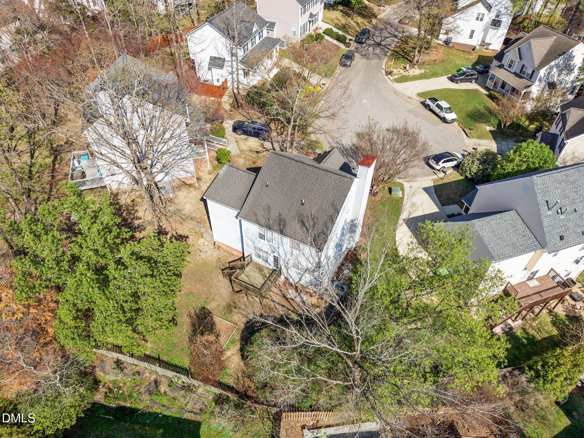 9220 Pennythorne Court Raleigh, NC 27615 - Photo 43 of 49 an aerial view of residential house with outdoor space