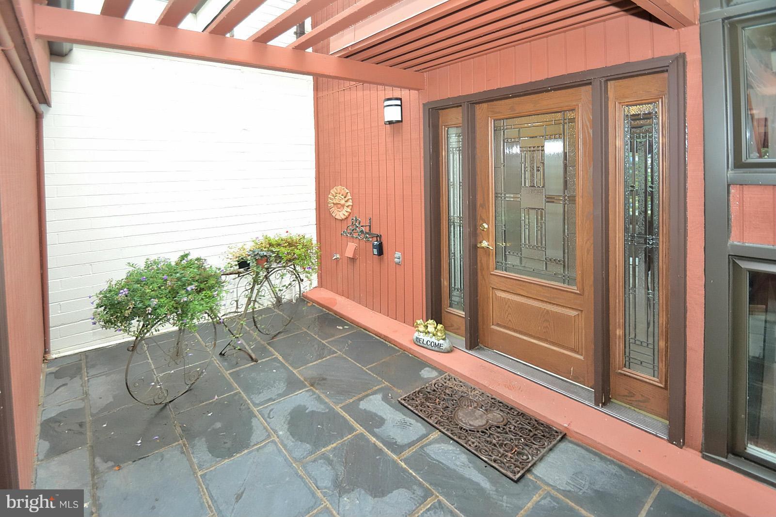 a view of front door