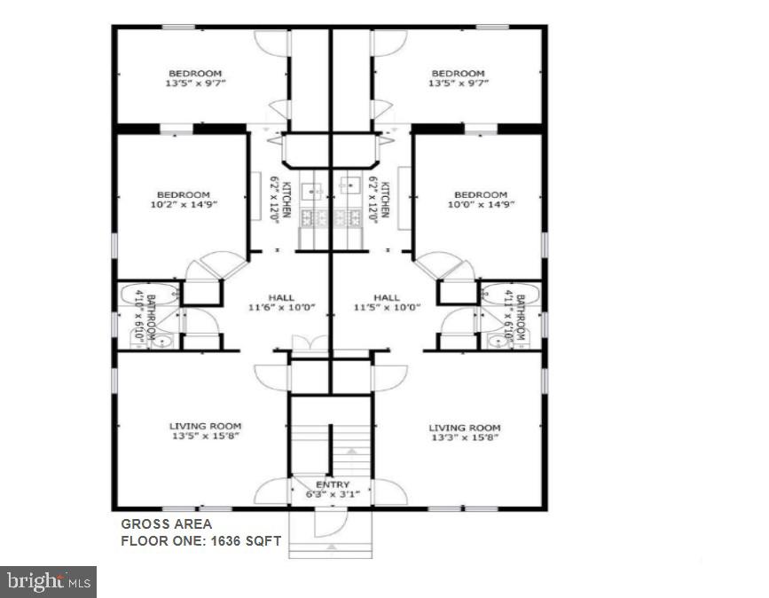 3919 R Street Southeast, Unit 2 Washington, DC 20020 - Photo 34 of 41 a black and white photo of a room