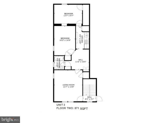 a picture of a bench in front of a wall