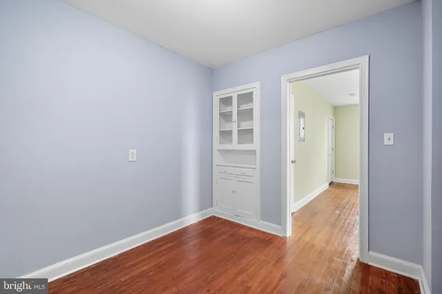 wooden floor in a room