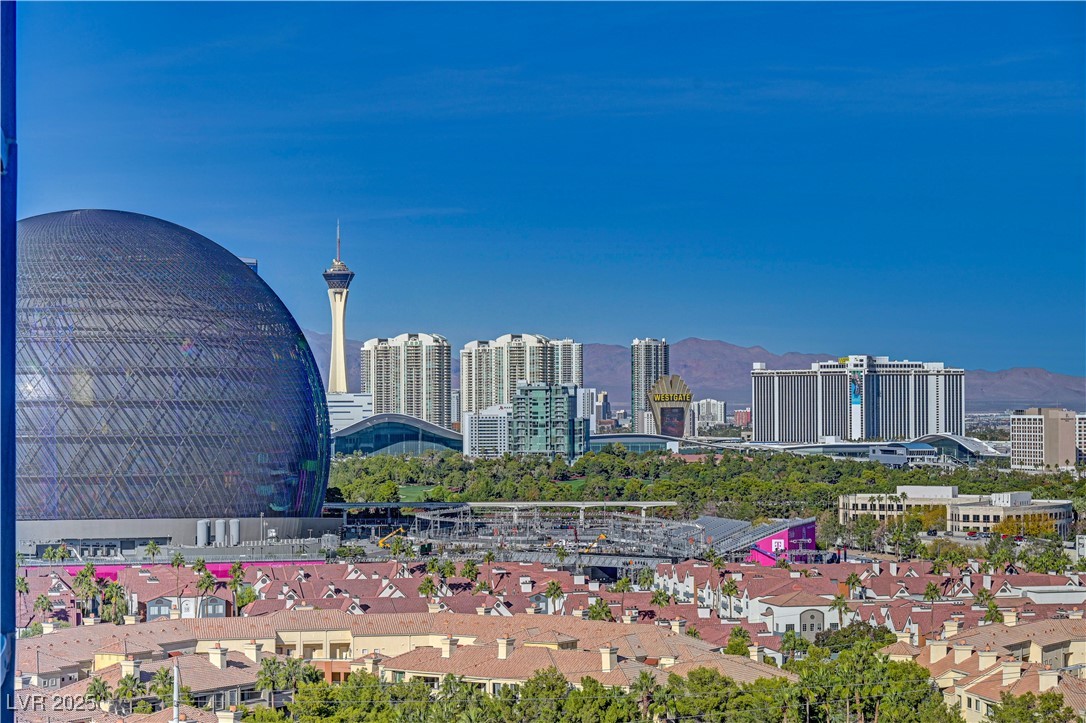 211 East Flamingo Road, Unit 1211 Las Vegas, NV 89169 - Photo 20 of 22 Enlarged view of The Sphere from terrace