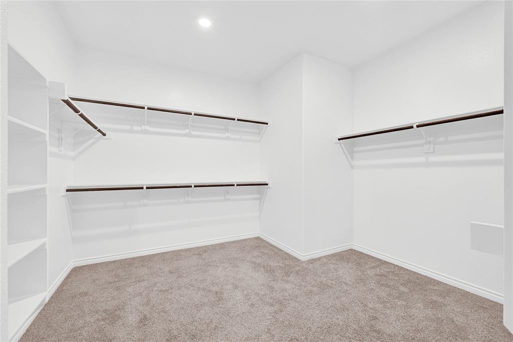 9713 Quail Pointe Road Aubrey, TX 76227 - Photo 19 of 23 Walk in closet with light carpet
