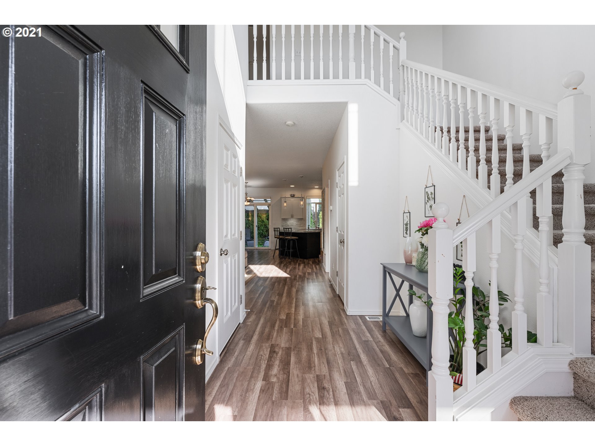 3122 South 2nd Street Ridgefield, WA 98642 - Photo 3 of 30 a view interior of a house with wooden floor and stairs