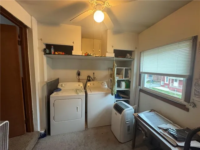 a room with storage and utility