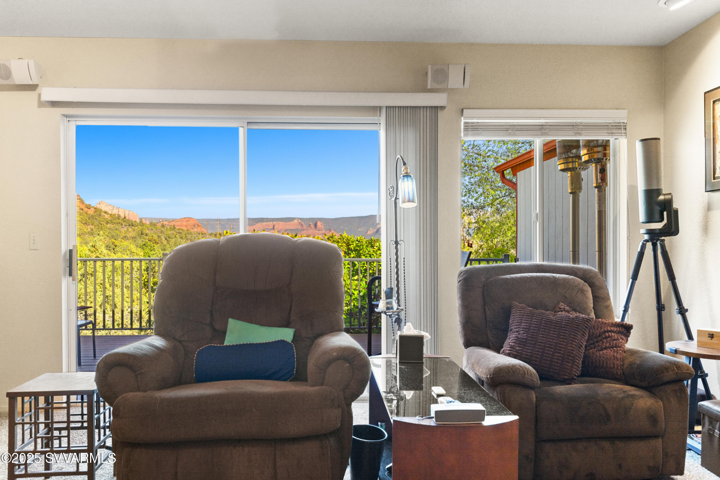 750 Dry Creek Road Sedona, AZ 86336 - Photo 15 of 67 Living Room with Red Rock Views