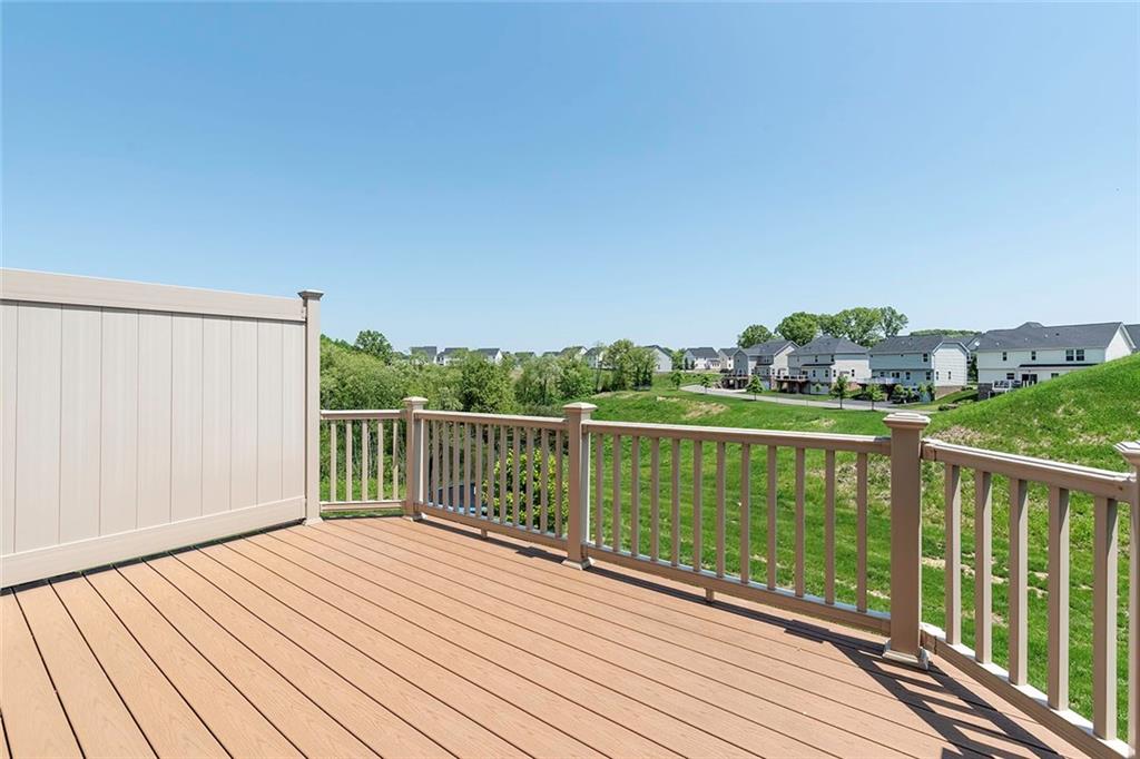 614 Rosecliff Road Wexford, PA 15090 - Photo 21 of 23 This is the Tres deck showing the great view and privacy fence. Great for relaxing in the evening or morning coffee and cooking out in the summer.