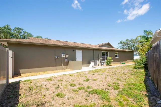 a house view with a outdoor space
