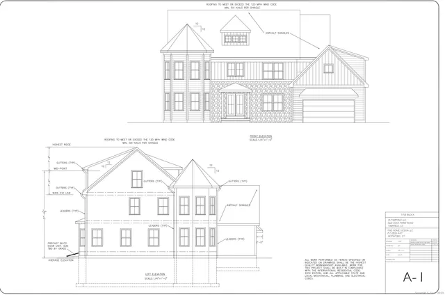 a view of a white building