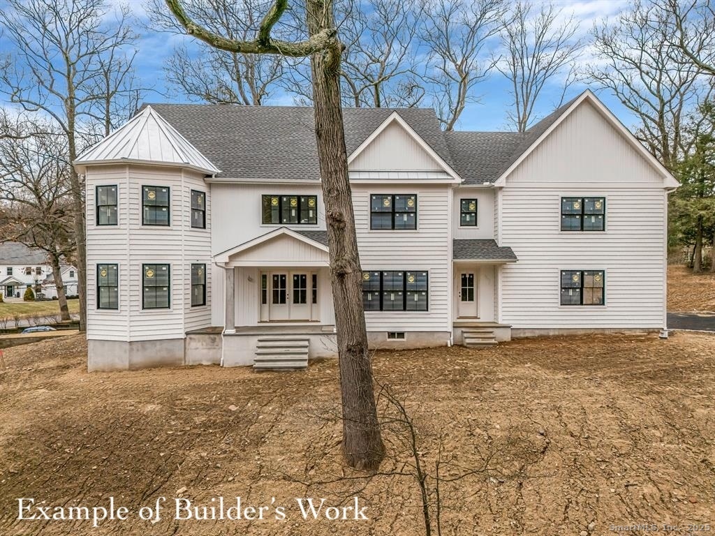 360 Duck Farm Road Fairfield, CT 06824 - Photo 8 of 10 a view of a white house with large trees