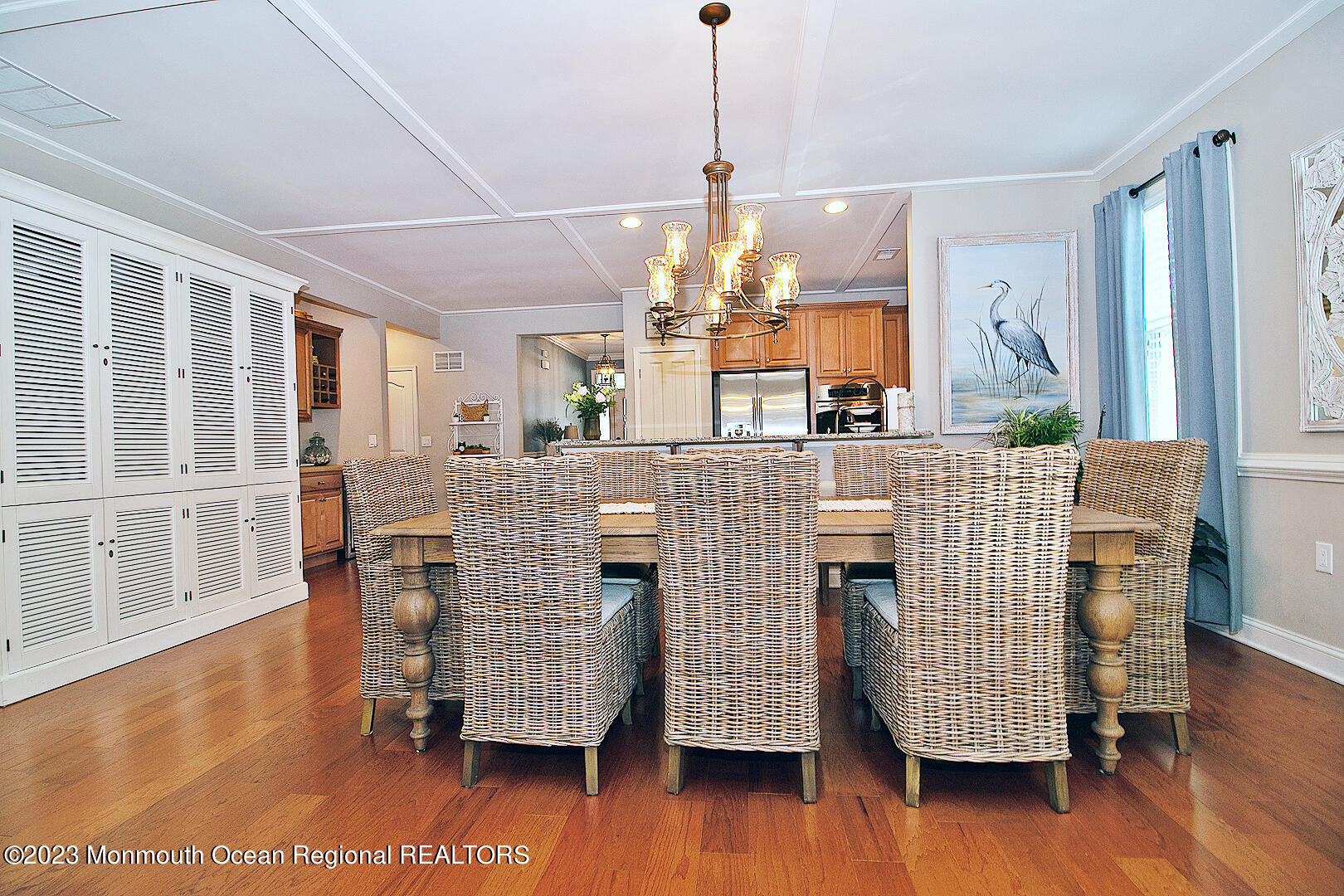 39 Bayville Way Waretown, NJ 08758 - Photo 17 of 55 a dining room with furniture and wooden floor