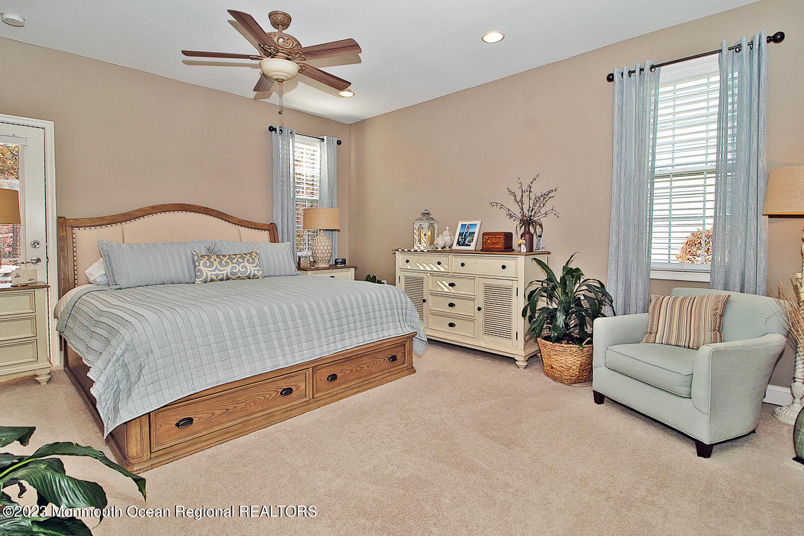 39 Bayville Way Waretown, NJ 08758 - Photo 23 of 55 a bedroom with a bed and a couch