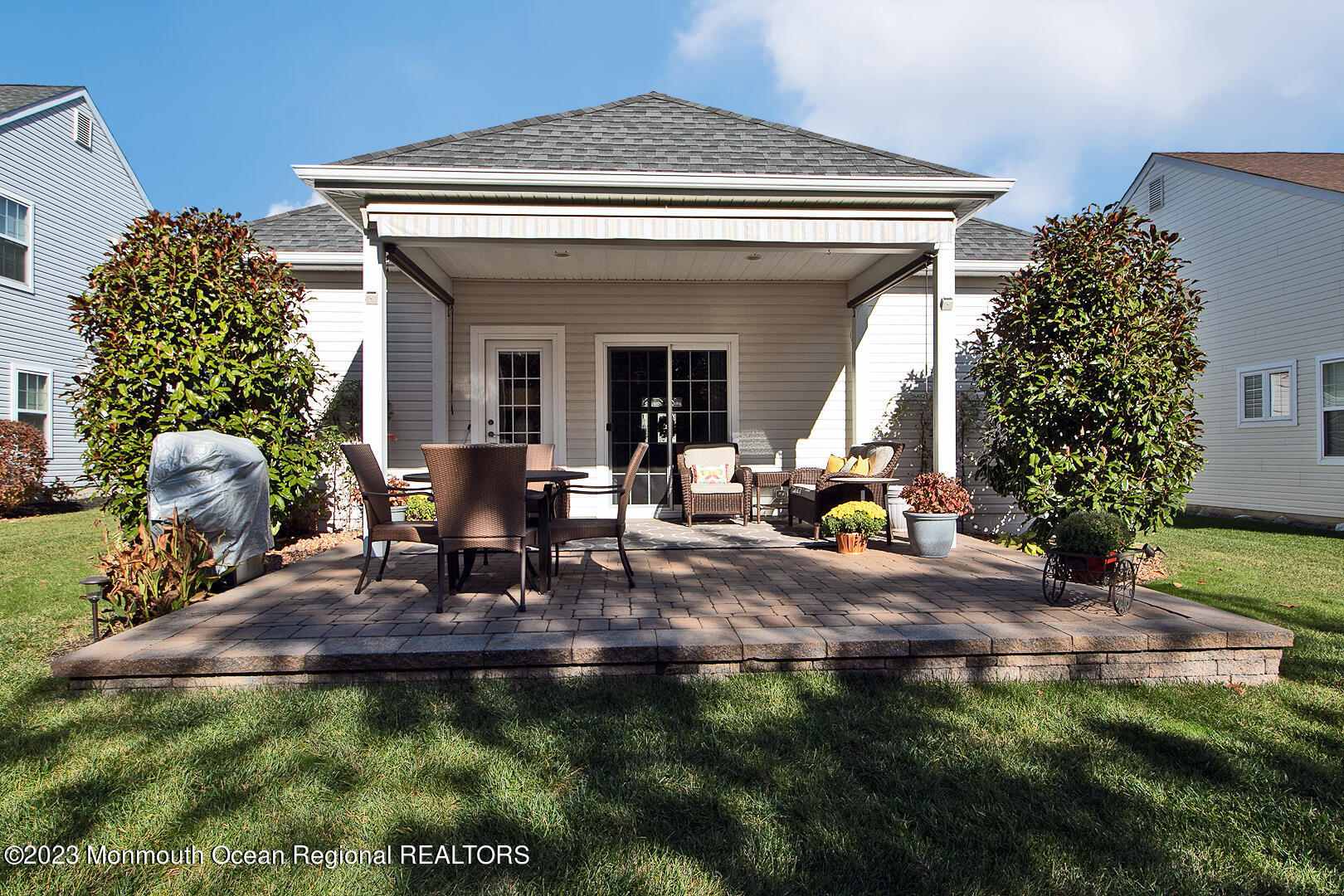 39 Bayville Way Waretown, NJ 08758 - Photo 48 of 55 a view of a house with backyard porch and sitting area