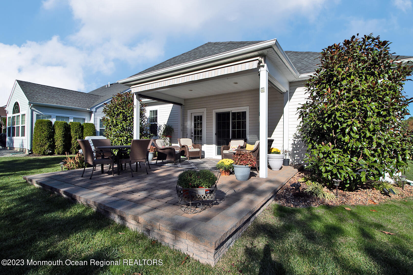 39 Bayville Way Waretown, NJ 08758 - Photo 51 of 55 a view of a house with patio outdoor seating
