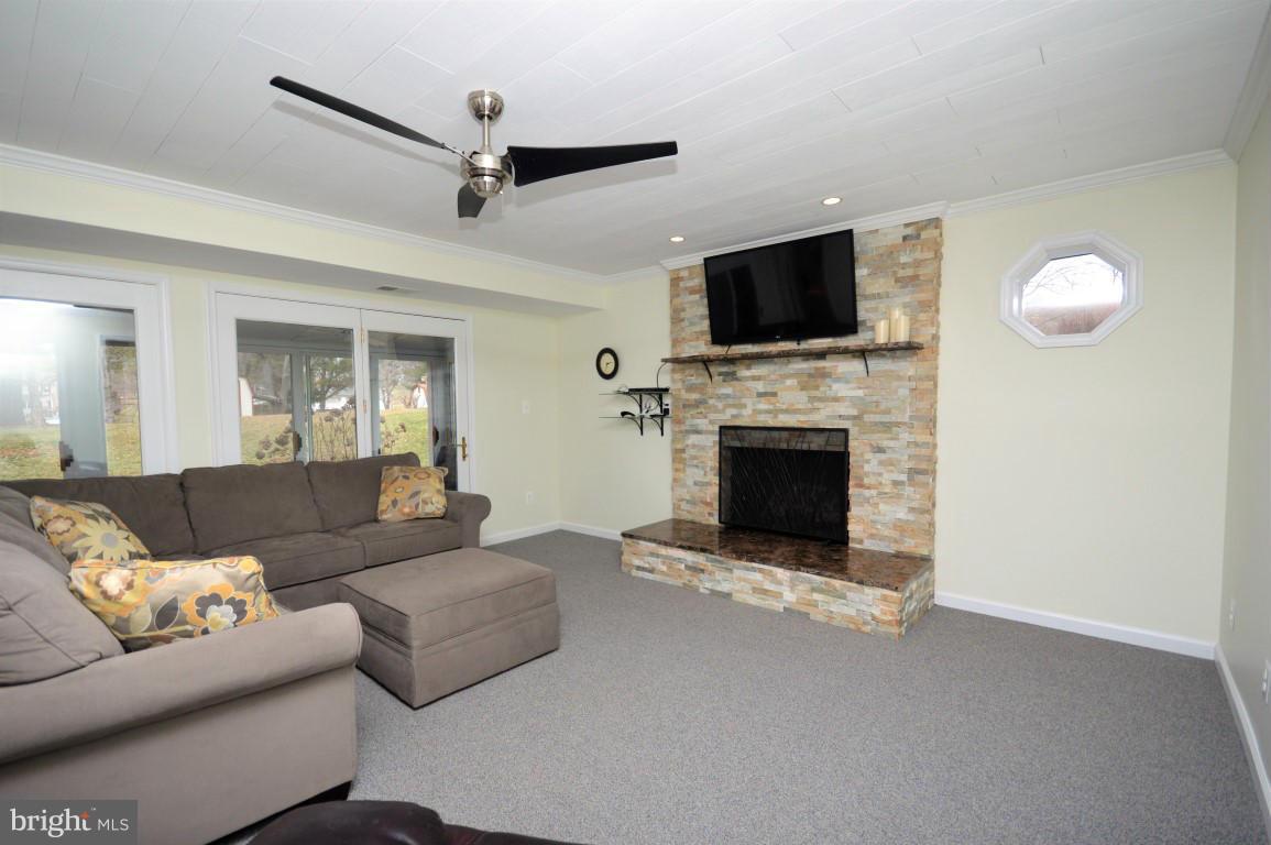4202 High Ridge Road Haymarket, VA 20169 - Photo 19 of 30 Rec Room w/Stone Gas Fireplace