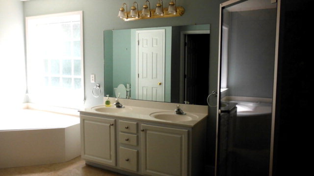 640 Lokchapee Ridge Macon, GA 31210 - Photo 10 of 22 a bathroom with a sink and a mirror