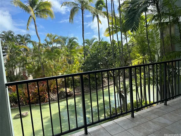 a view of a balcony