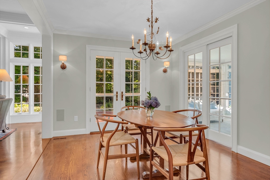 15 Rockridge Road Wellesley, MA 02481 - Photo 11 of 36 a view of a dining room with furniture and wooden floor