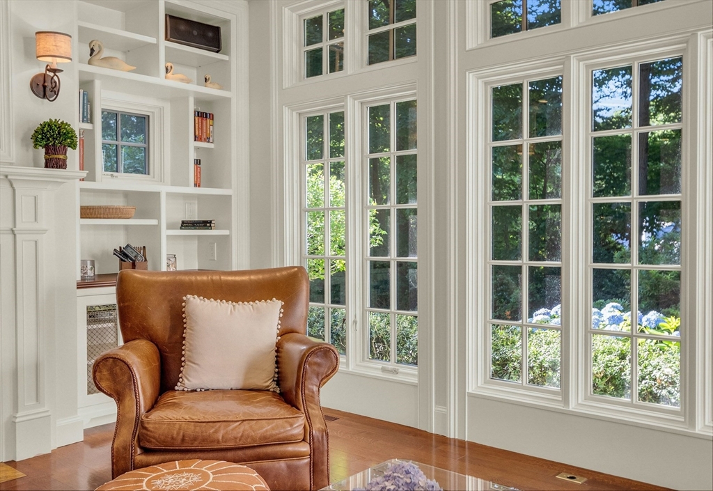 15 Rockridge Road Wellesley, MA 02481 - Photo 9 of 36 a outdoor living area with furniture and windows