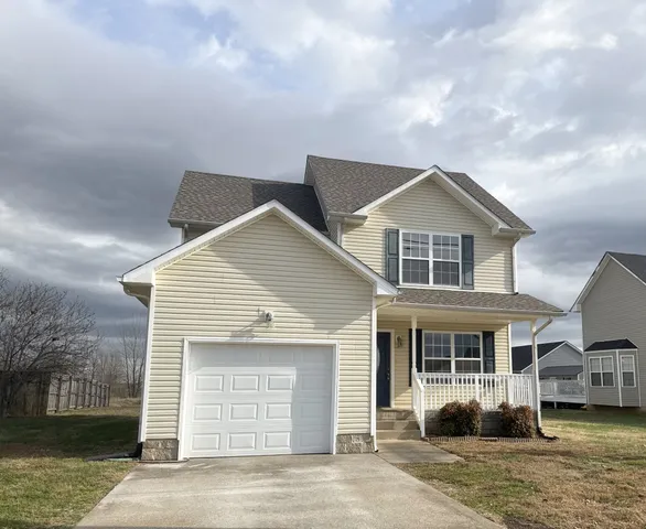 a front view of multiple houses