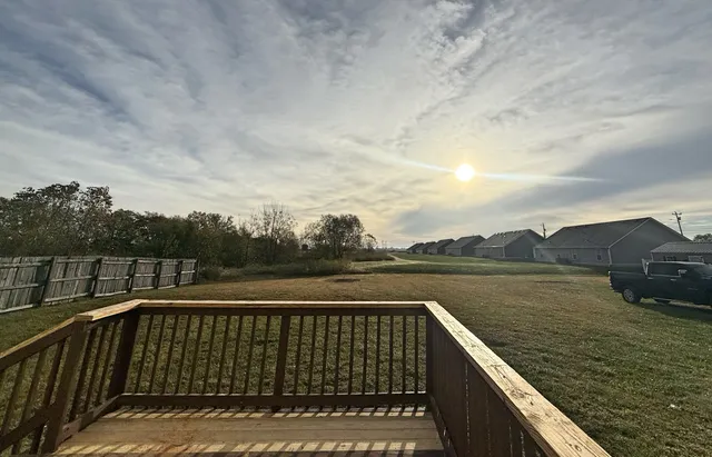 a view of city from a balcony