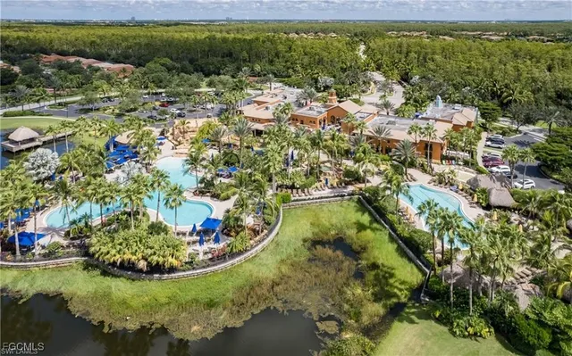 a view of a lake with a house