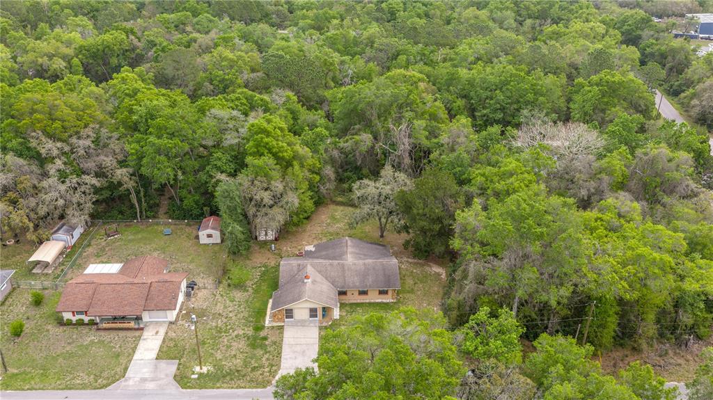 761 South Jeanne Avenue Inverness, FL 34453 - Photo 30 of 33 an aerial view of a house with outdoor space and trees all around
