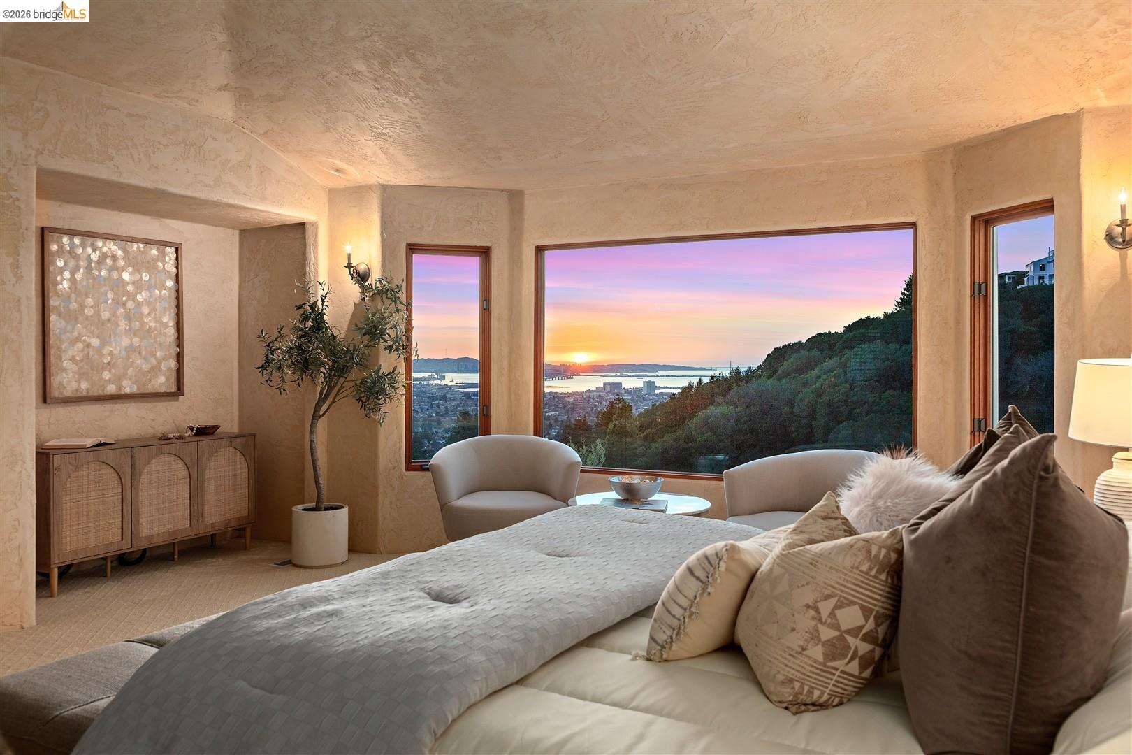 29 Live Oak Road Berkeley, CA 94705 - Photo 17 of 30 a bedroom with a bed and glass window