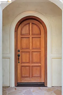 a close view of entryway