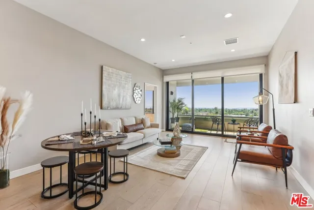 a view of a city from a balcony