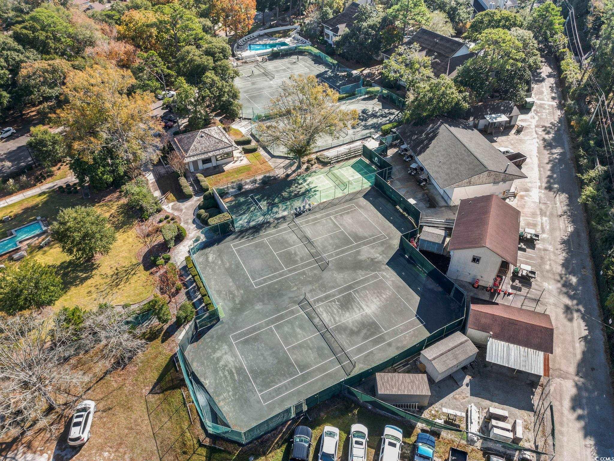 415 Ocean Creek Drive, Unit 2343 Myrtle Beach, SC 29572 - Photo 32 of 36 Aerial view of property and surrounding area with extended coastline