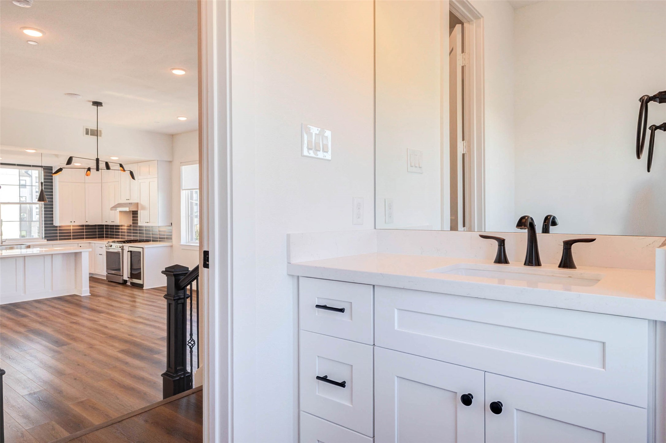 2751 Freund Street Houston, TX 77003 - Photo 15 of 34 a bathroom with a sink and a mirror