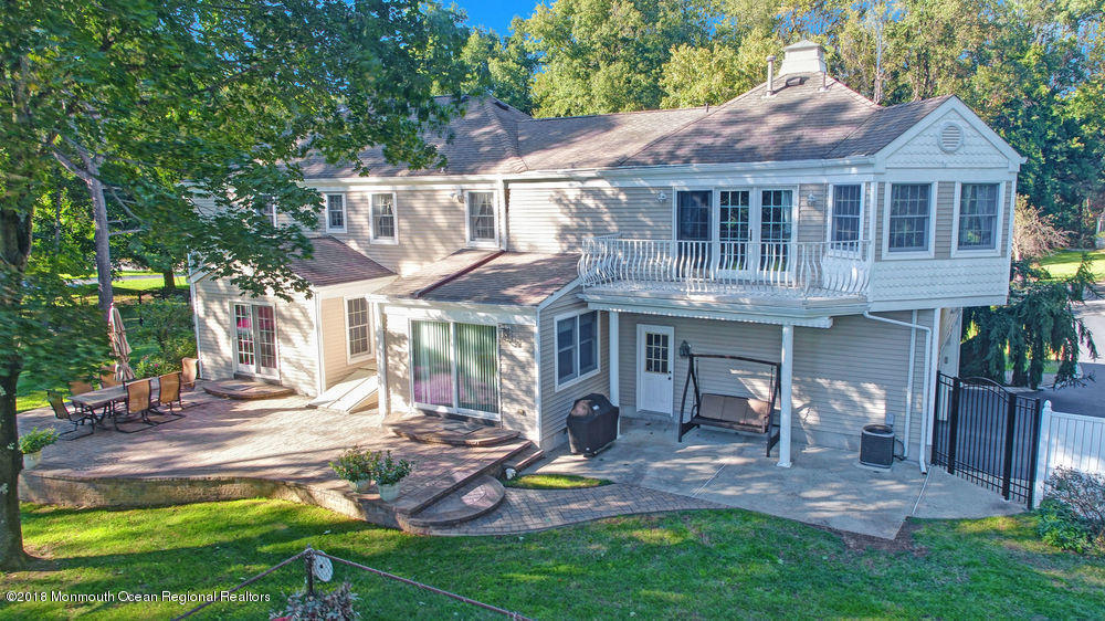 27 Partridge Way Colts Neck, NJ 07722 - Photo 42 of 58 Drone Back of house