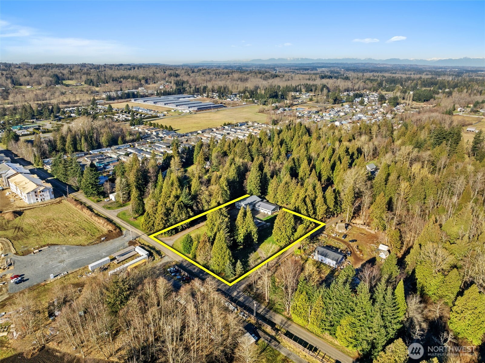 1797 Kaas Road Ferndale, WA 98248 - Photo 14 of 17 an aerial view of residential houses with outdoor space