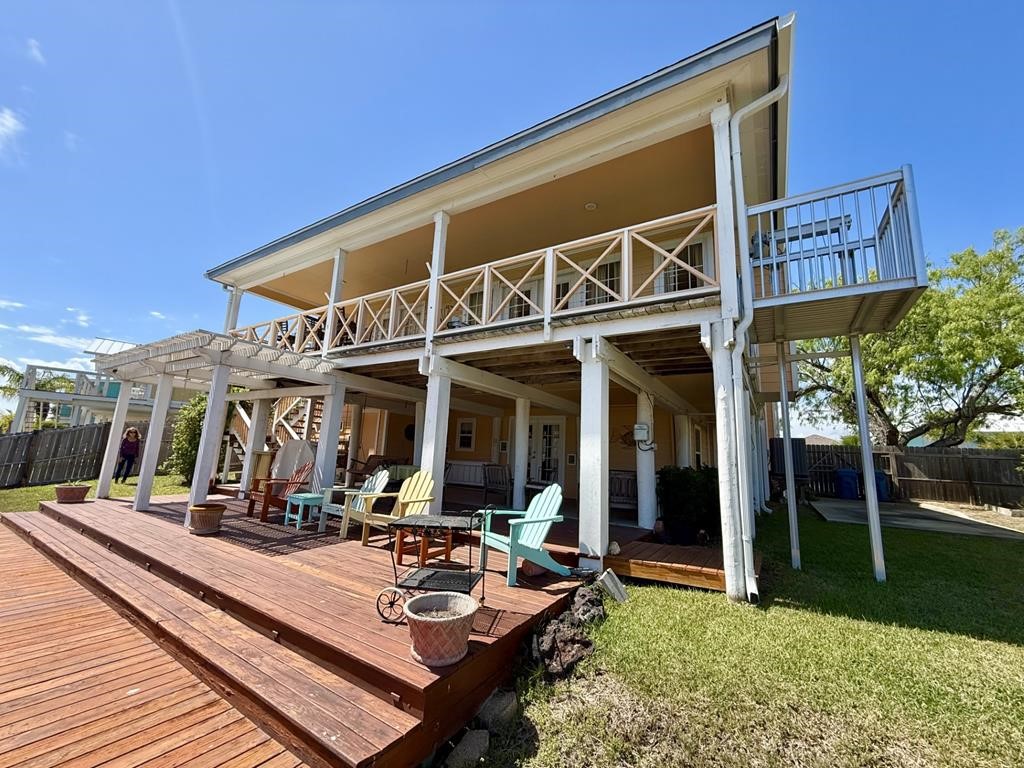 30 Flamingo Road Rockport, TX 78382 - Photo 37 of 39 front view of a house with a patio