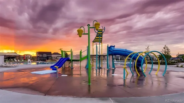 a view of outdoor space with seating