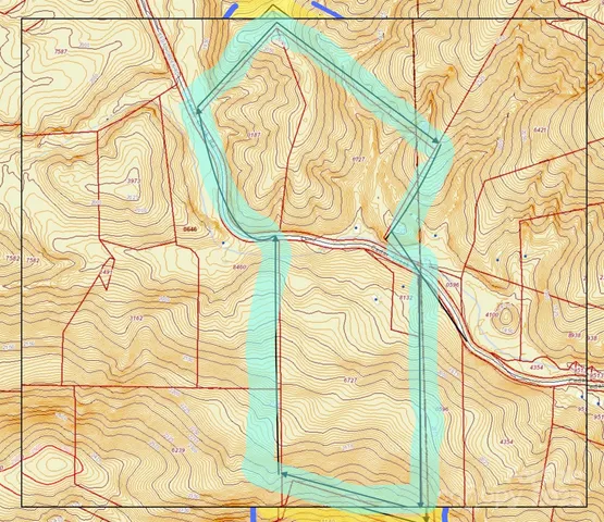 a view of a door with a street